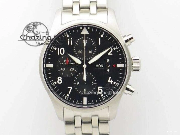 MIROTIME 0507 Supportive Big Pilot IW501008 “Boutique London” SS ZF Best Edition Blue Dial on Blue Leather Strap A 7106